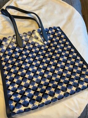 Kate Spade Gotham Patio Tile Extra Large Tote Bag PVC Women's